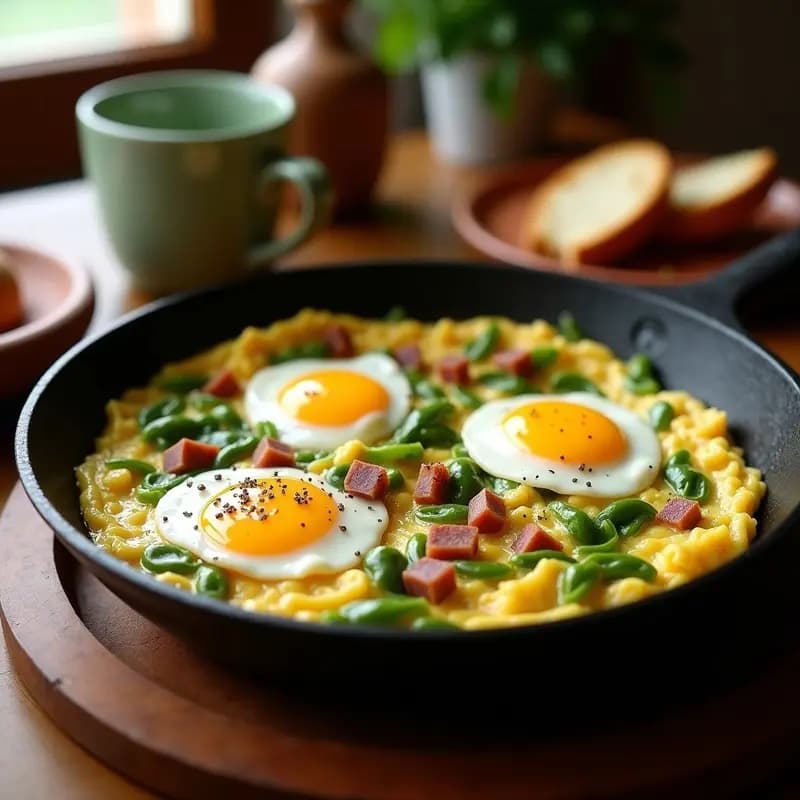 Revuelto de Tagarninas y Huevos Ecológicos: Receta de Primavera Extremeña
