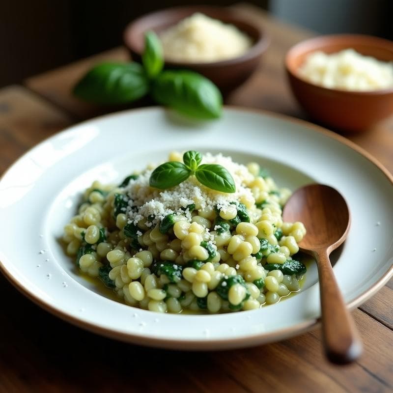 Risotto Aisado de Espinacas y Parmesano: Receta en Airfryer sin Remover en 25 Minutos