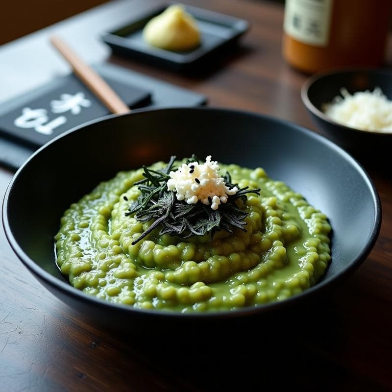 Risotto de Algas Nori y Queso Azul: Receta Japonesa Keto en Thermomix con Umami Explosivo