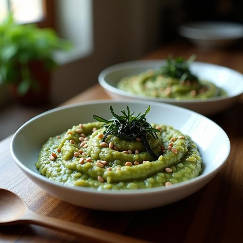 Risotto de Algas Nori con Umami: Receta Express en 20 Minutos y Alta en Proteína