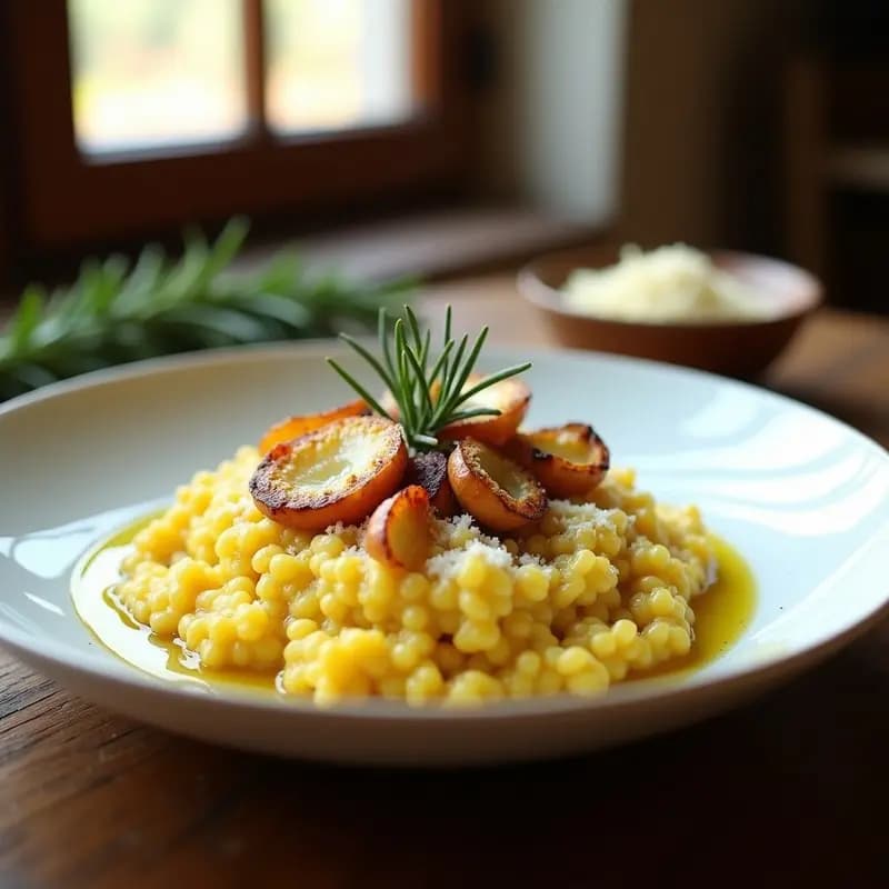 Risotto de Azafrán con Calçots: Receta Express en Airfryer con Toque Gourmet