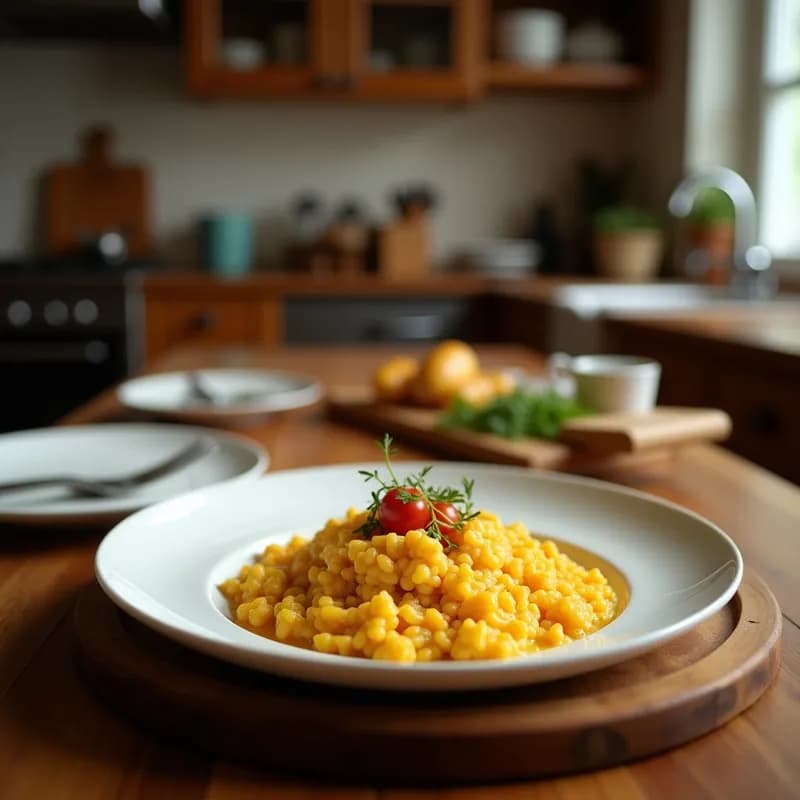 Risotto de Azafrán y Cúrcuma: Receta en Thermomix con Toque Dorado y Antiinflamatorio