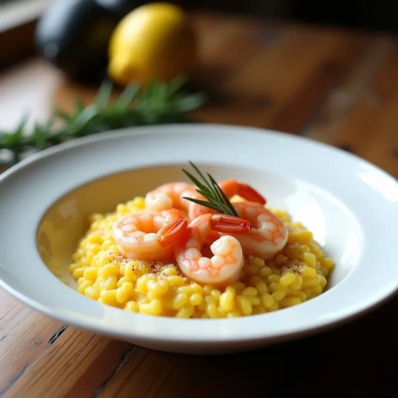 Risotto de Azafrán con Gambas: Receta en Thermomix en 20 Minutos