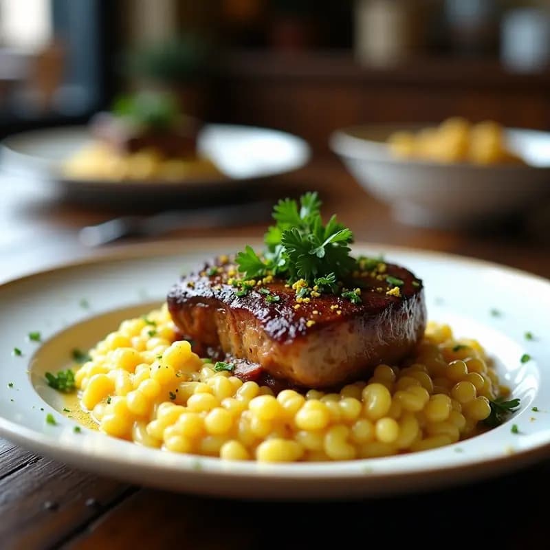Risotto de Azafrán con Ossobuco y Gremolata: Receta Italiana de Autor en Olla Exprés