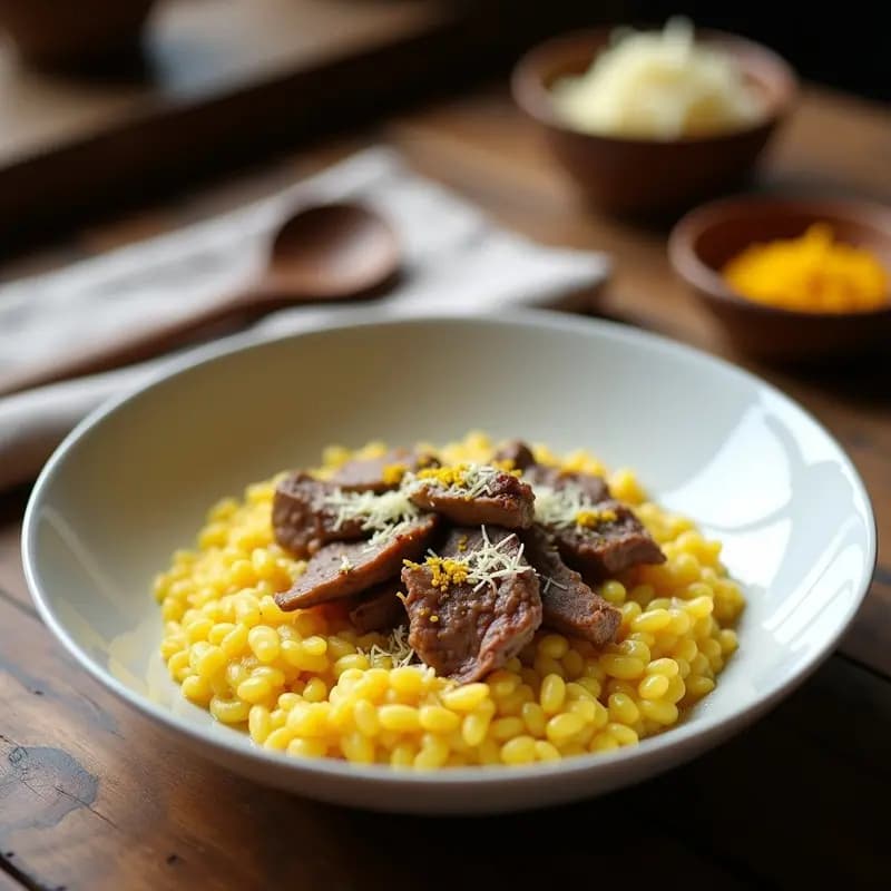 Risotto de Azafrán con Ternera: Receta en Olla Lenta con Trucos de Chef