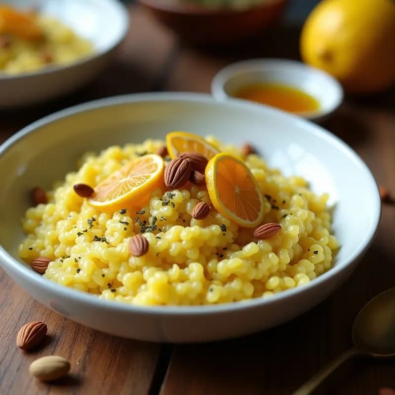 Risotto de Azafrán y Zaatar: Receta Libanesa-Iraní con Toque Ciud that’s Único en 25 Minutos