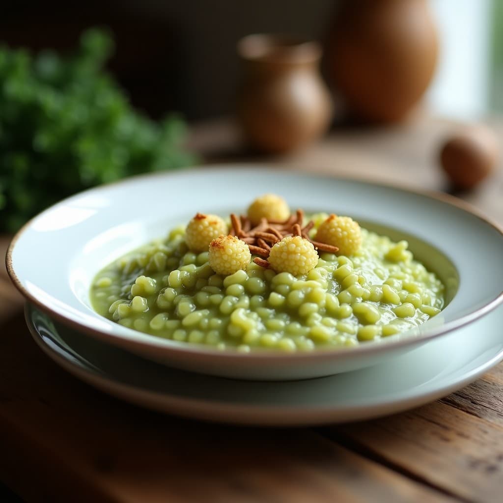 Risotto de Brócoli Romanesco y Queso de Castañas: Receta Keto en Thermomix Sin Lácteos