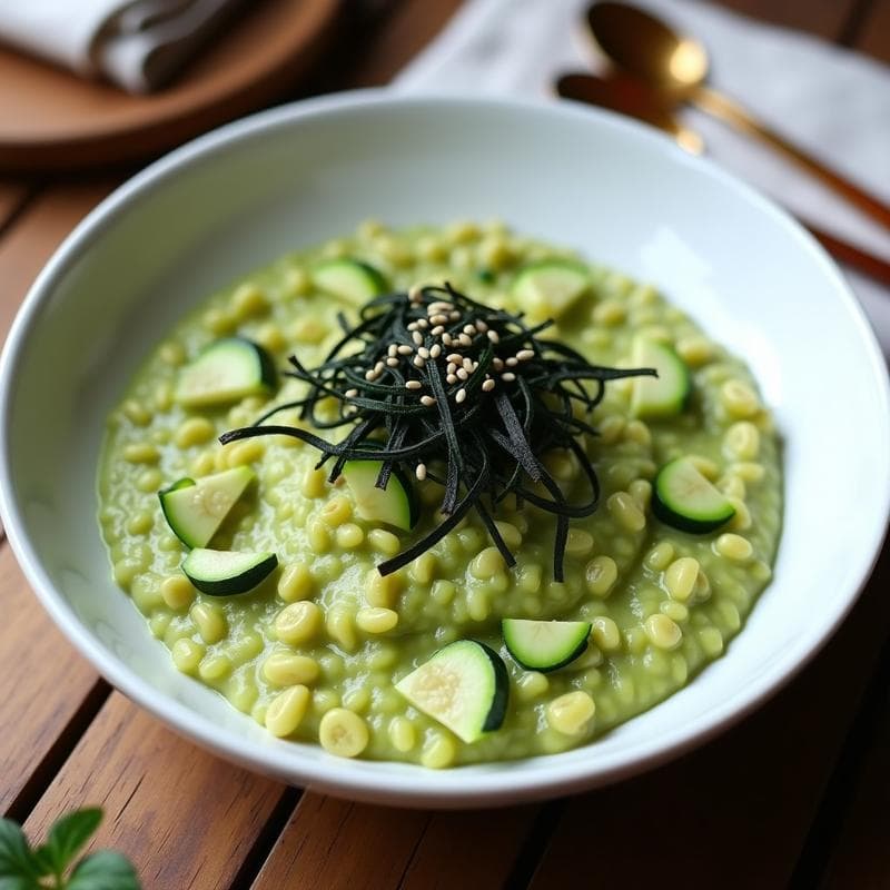 Risotto de Calabacín y Algas Nori: Receta Keto en 20 Minutos Sin Arroz
