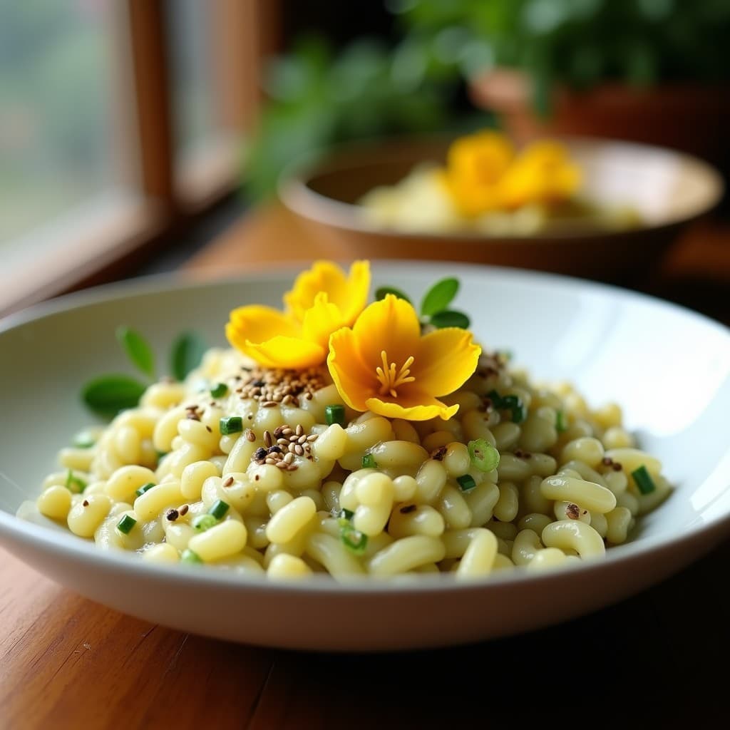 Risotto de Calabacín y Flores de Calabaza: Receta Italiana en Olla Express Sin Lactosa