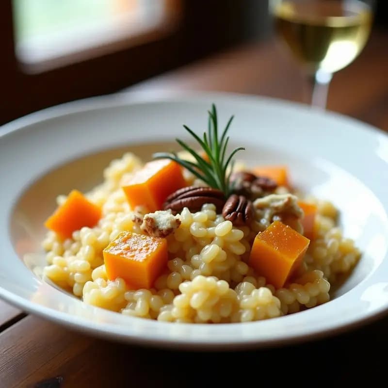 Risotto de Calabaza Asada y Queso Azul: Receta Gourmet Fácil en 30 Minutos