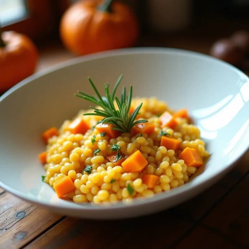 Risotto de Calabaza Asada Vegano: Receta Cremosa y Reconfortante en 30 Minutos