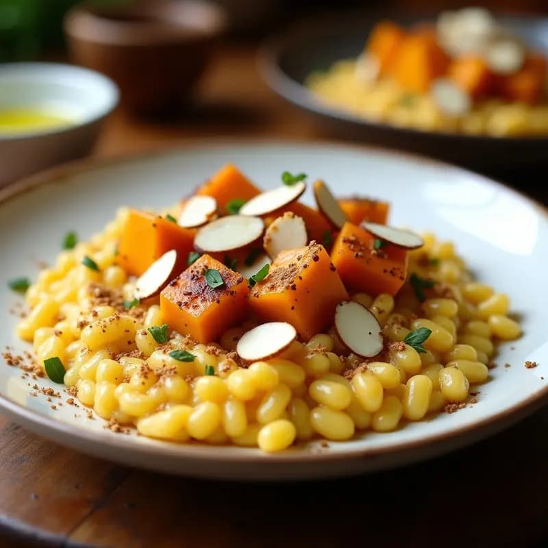 Risotto de Calabaza Asada y Zaatar: Receta en Airfryer sin Gluten en 30 Minutos
