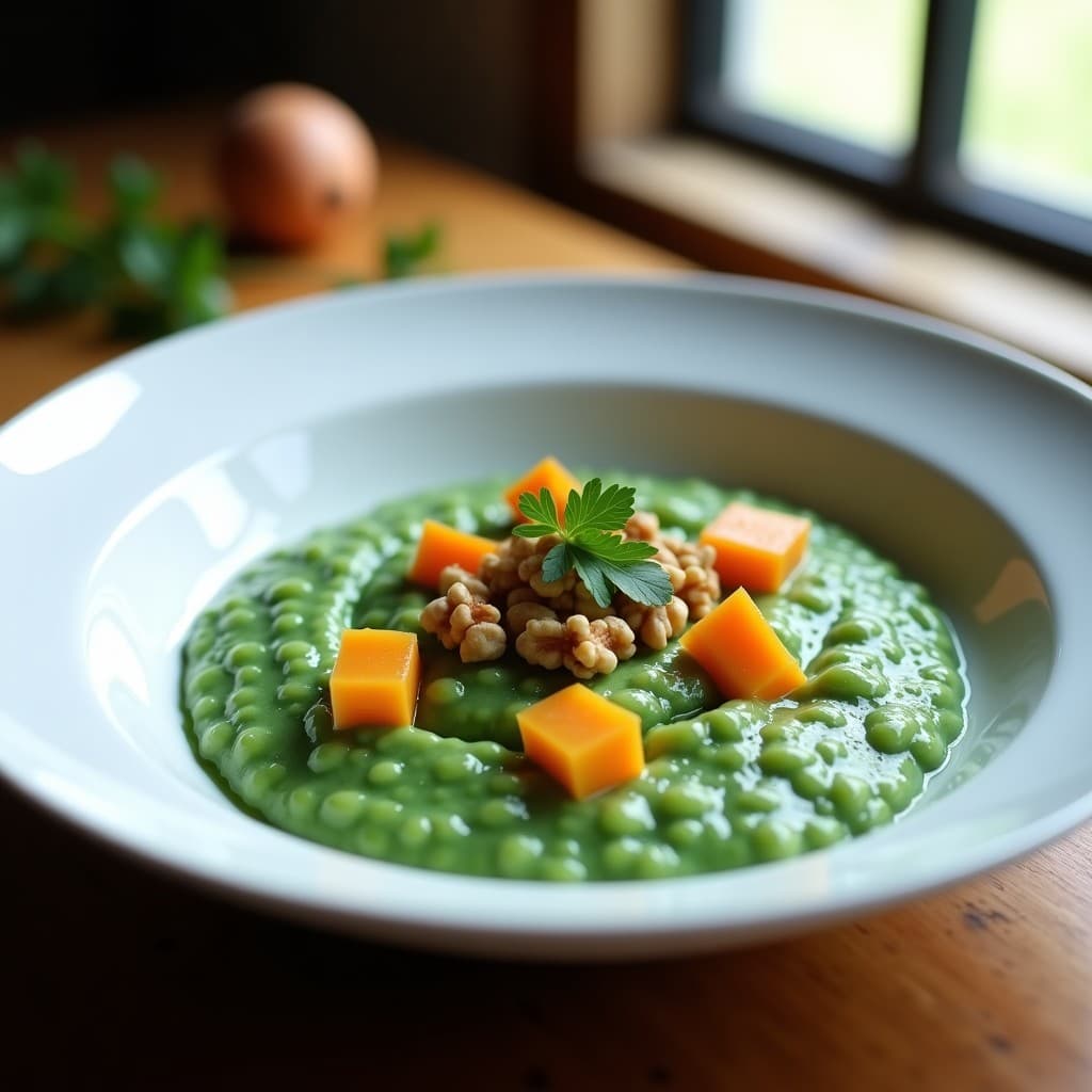 Risotto de Calabaza Butternut y Espirulina: Receta Keto en Thermomix con Toque Verdiazul