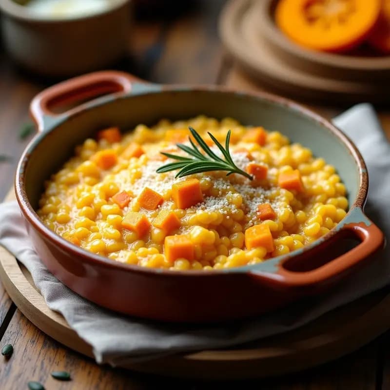 Risotto de Calabaza Butternut al Horno: Receta Crema y Sin Esfuerzo en 1 Paso