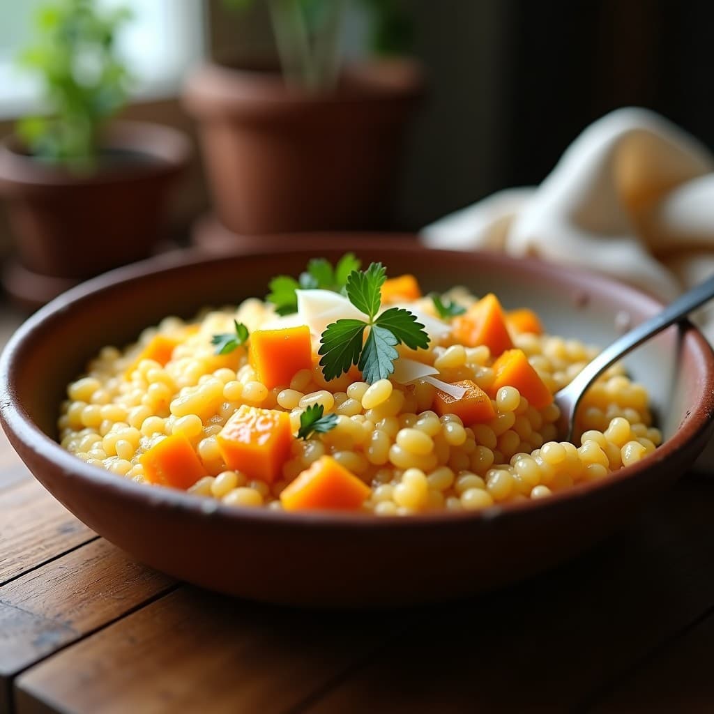 Risotto de Calabaza Butternut y Parmesano: Receta Cremosa en 30 Minutos con el Secreto del Chef