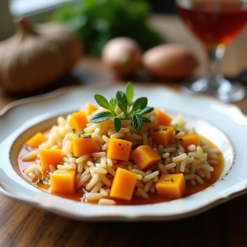 Risotto de Calabaza Butternut y Salvia: Receta en Airfryer Sin Remover