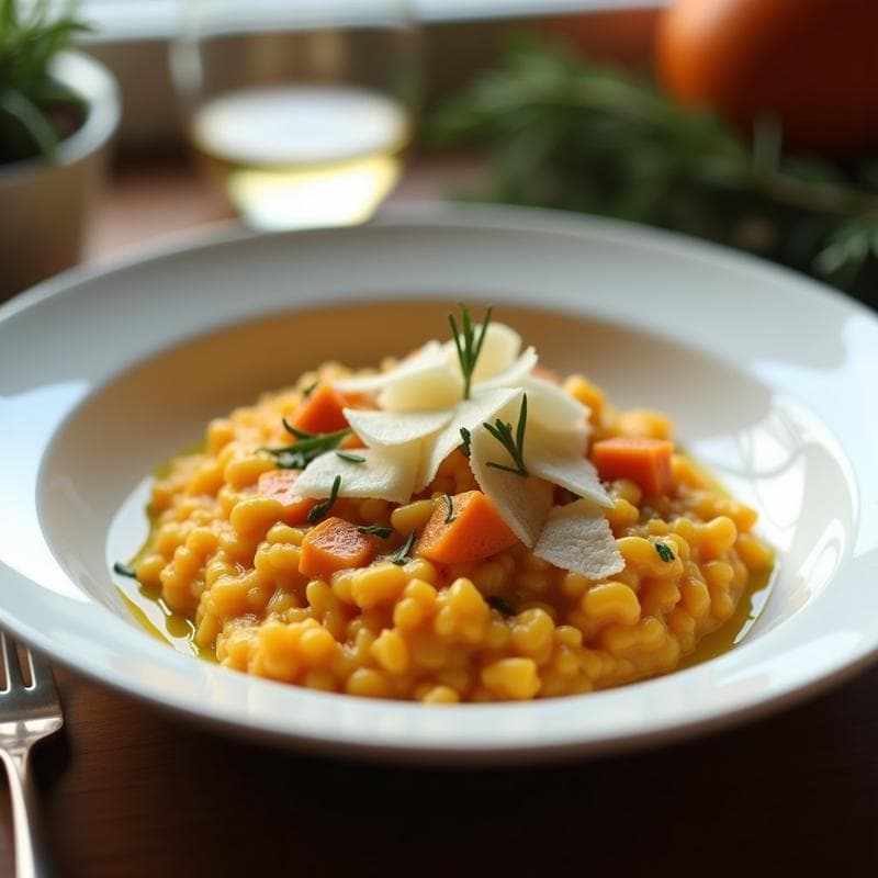 Risotto de Calabaza y Gorgonzola: Receta Cremosa en Olla Lenta