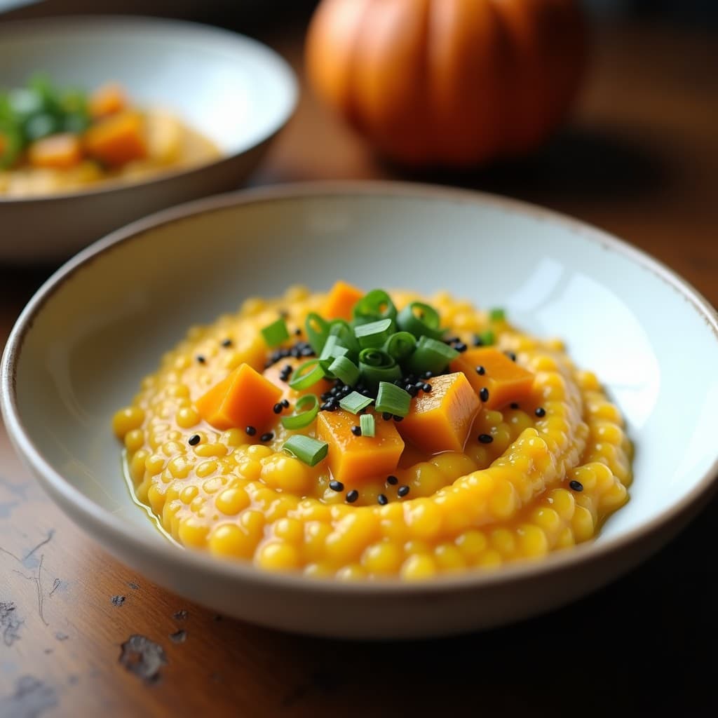 Risotto de Calabaza Kabocha y Misugaru: Receta Coreana en Thermomix