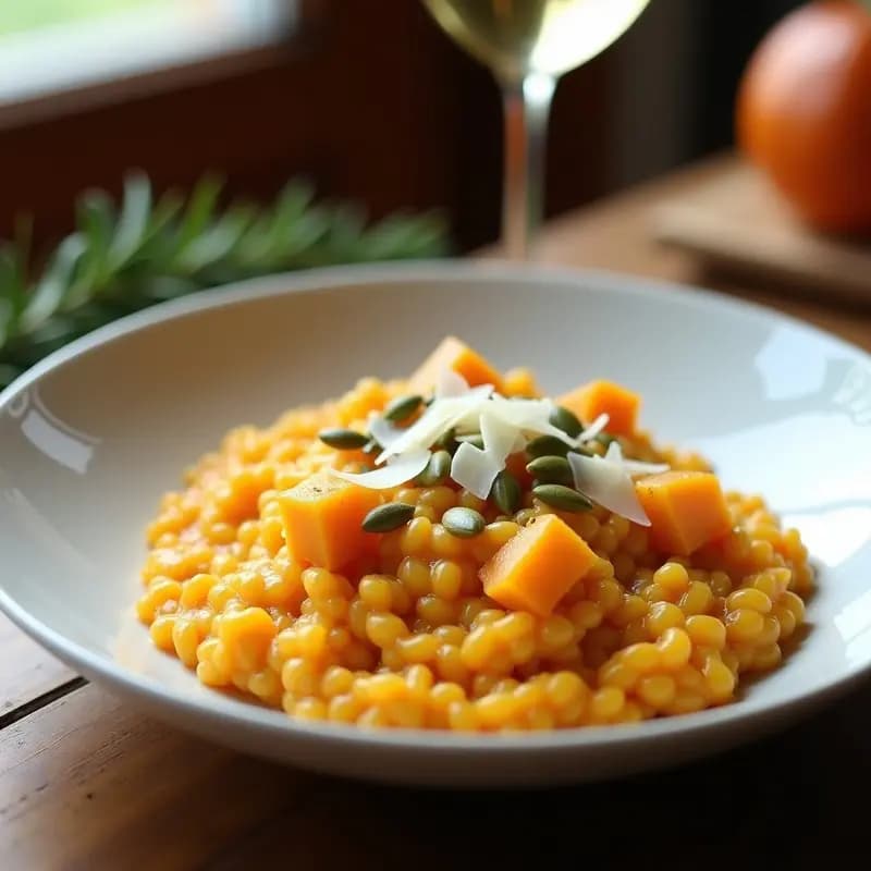 Risotto de Calabaza y Vino Moscatel: Receta Gourmet en Thermomix en 30 Minutos