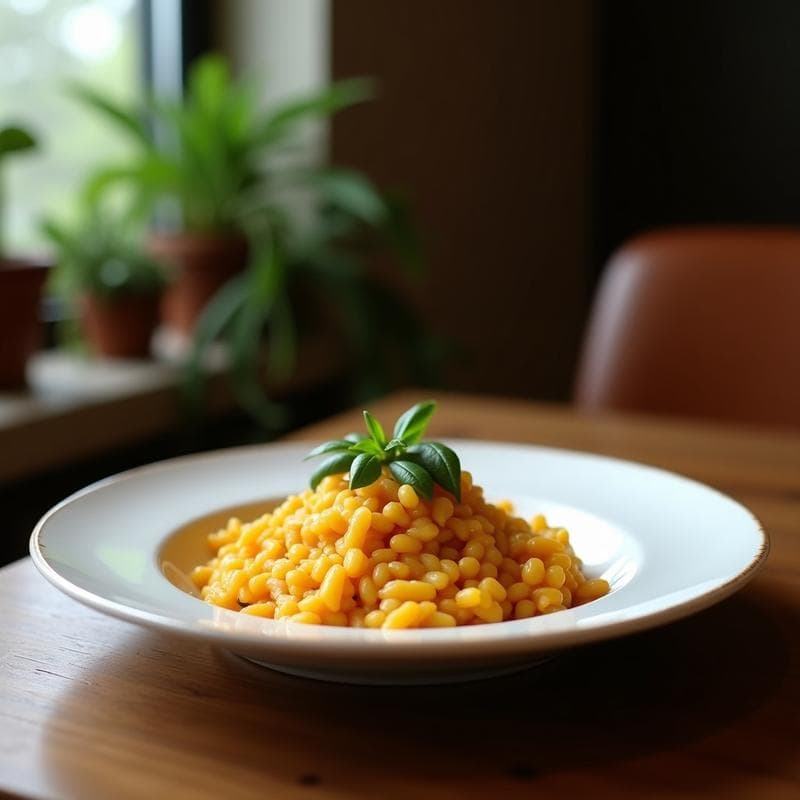 Risotto de Calabaza y Tofu Ahumado: Receta Cremosa y Alta en Proteína en 30 Minutos