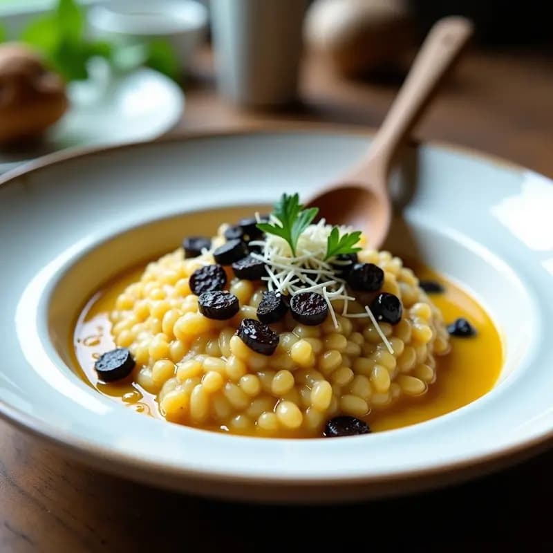 Risotto de Calçots y Cebolla Negra: Receta en Thermomix con Toque Ahumado