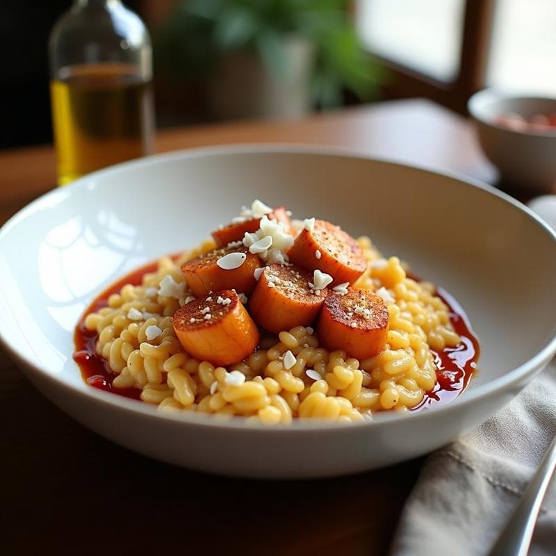 Risotto de Calçots y Romesco Keto: Receta Baja en Carbohidratos con Toque Catalán