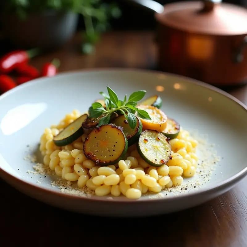 Risotto de Calçots y Ñora: Receta Catalana en Olla Rápida en 25 Minutos