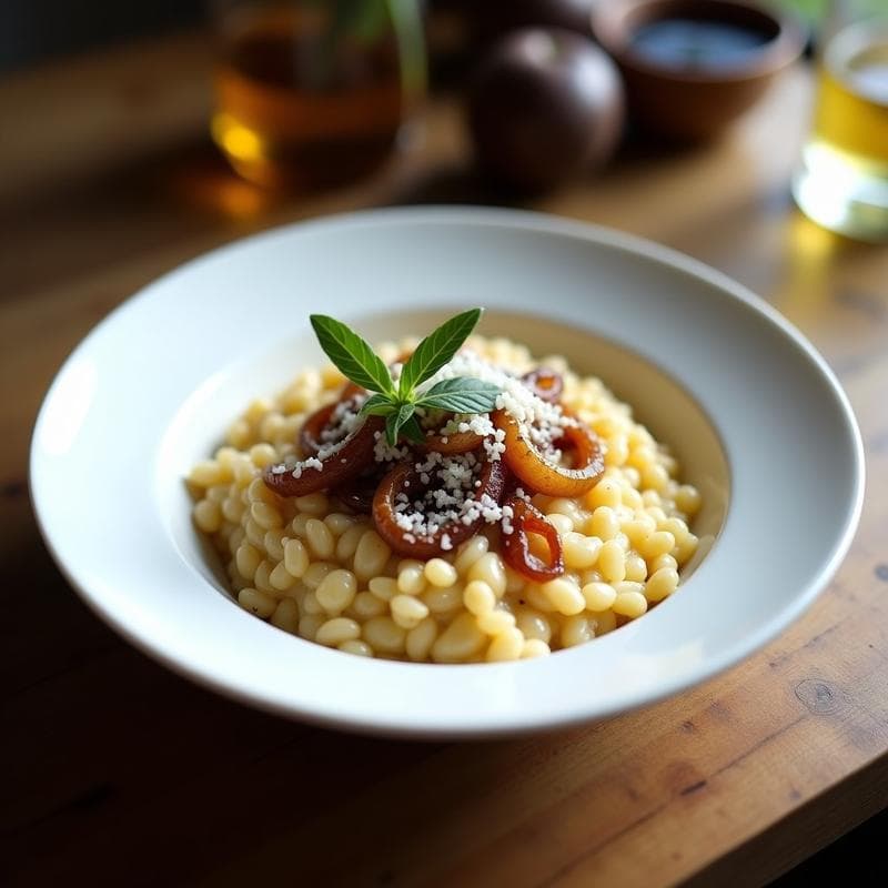 Risotto de Cebolla Caramelizada en Airfryer: Receta Cremosa y Sin Supervisión