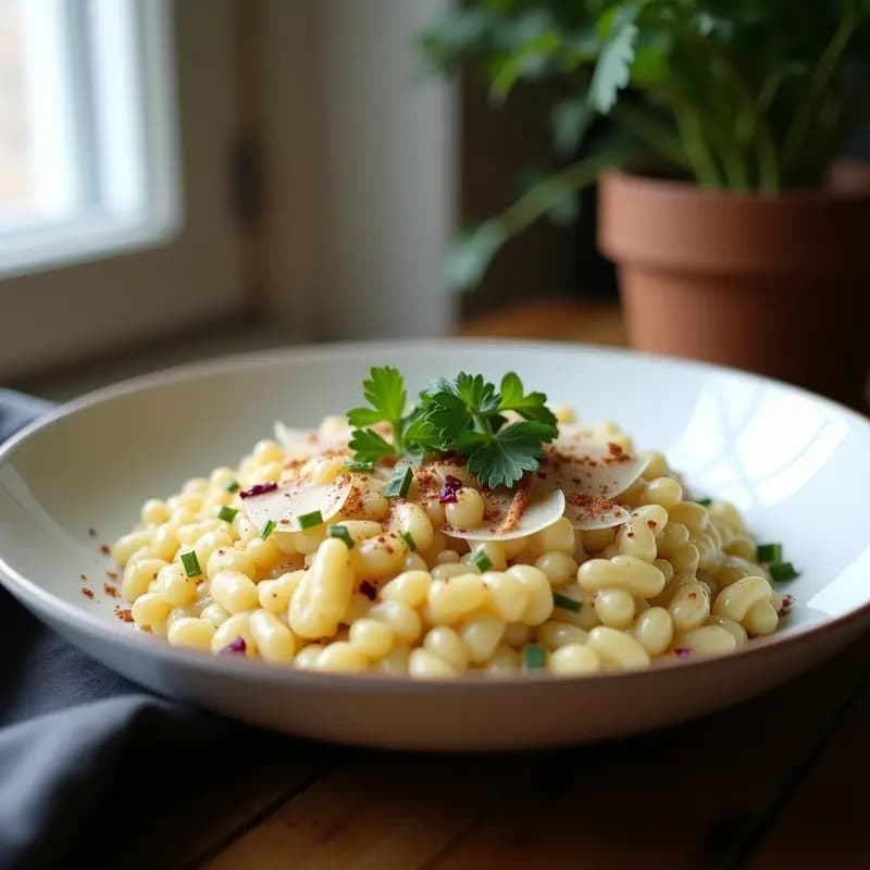 Risotto de Coliflor Ahumado con Zaatar: Receta Keto Rápida y Reconfortante