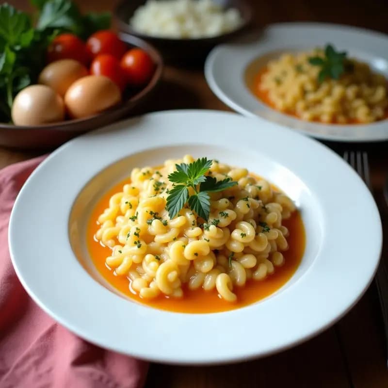 Risotto de Coliflor y Azafrán: Receta Keto con Caldo de Huesos y Queso Pecorino
