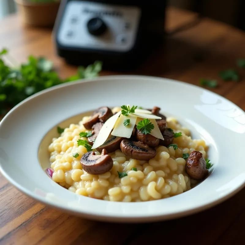 Risotto de Coliflor y Champiñones: Receta en Thermomix Sin Arroz y Keto