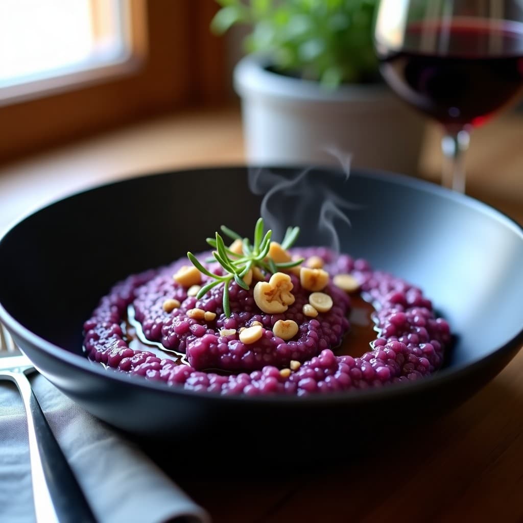 Risotto de Coliflor Morada y Vino Tinto: Receta Vegana y Antioxidante en Thermomix
