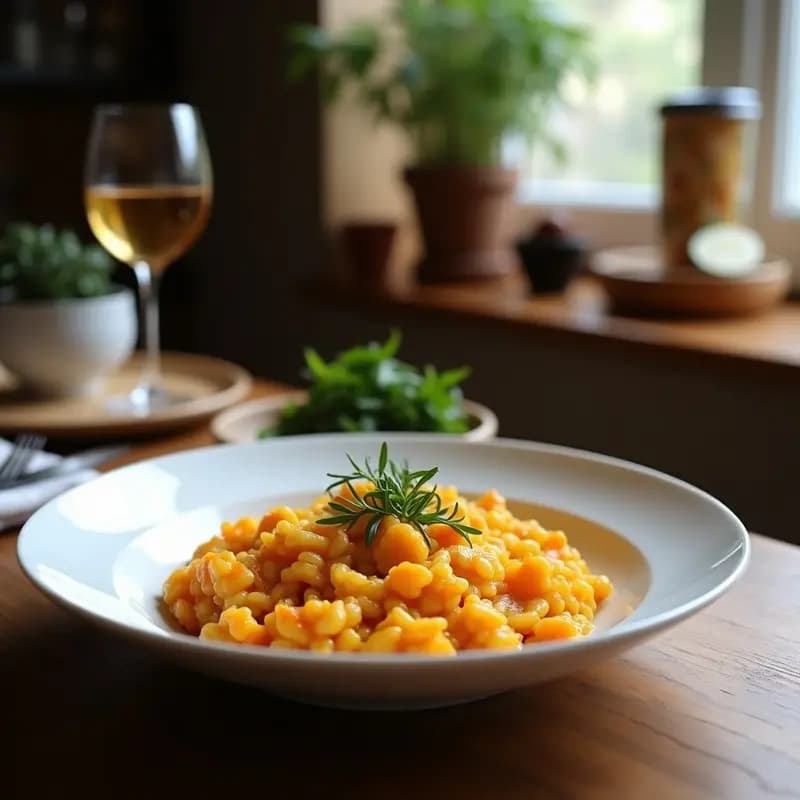 Risotto Cremoso de Calabaza Butternut: Receta Italiana en 30 Minutos con Truco de Chef