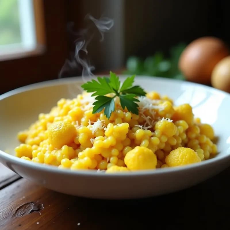 Risotto de Cúrcuma y Coliflor: Receta en Airfryer Sin Aceite y Alta en Fibra
