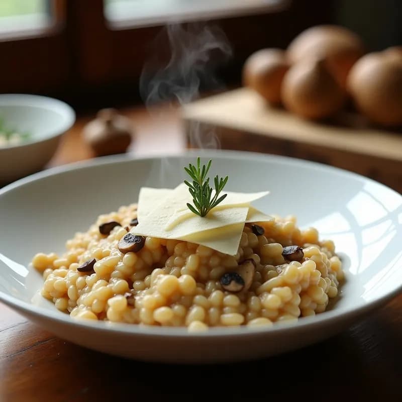 Risotto de Champiñones Porcini Secos: Receta en Thermomix con Toque Gourmet en 30 Minutos