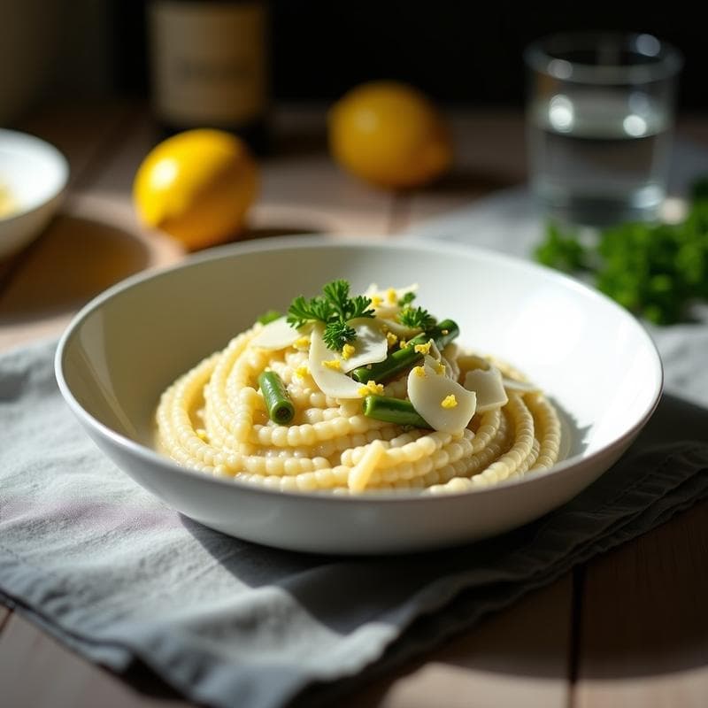 Risotto de Espárragos Blancos y Queso Pecorino: Receta en Thermomix Sin Lácteos