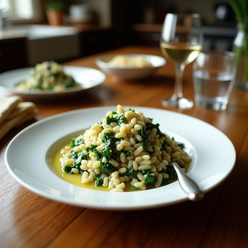 Risotto de Espinacas y Alcachofas: Receta en Ollas Superpuestas Sin Vigilar con Toque Mediterráneo