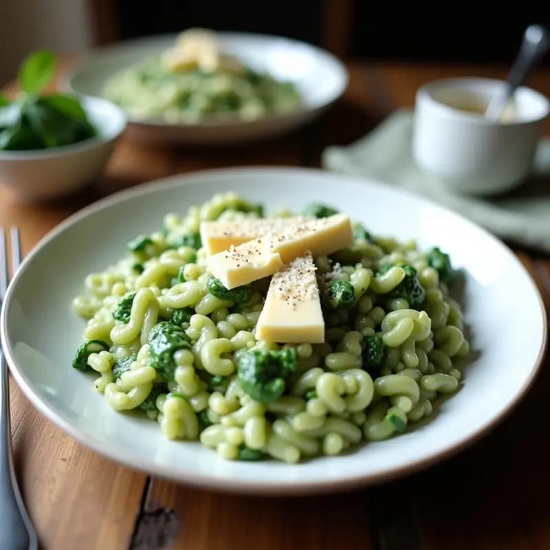 Risotto de Espinacas y Gorgonzola: Receta en Airfryer Sin Complicaciones