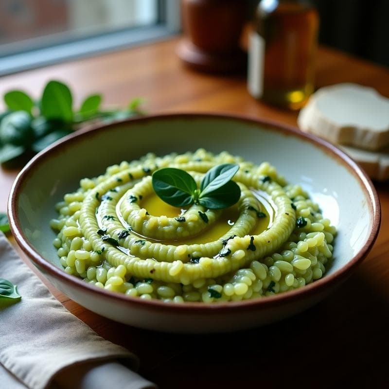 Risotto de Espinacas y Queso de Anacardos: Receta Vegana y Sin Lácteos en Olla Lenta