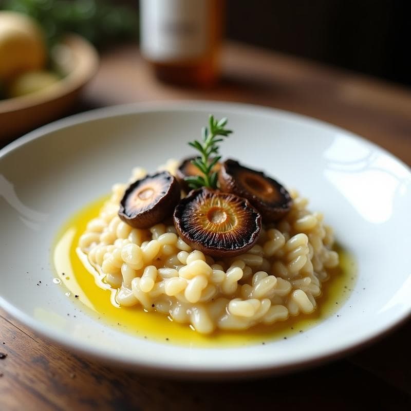 Risotto de Hongos Portobello Vegano: Receta Cremosa y Alta en Proteína en 30 Minutos
