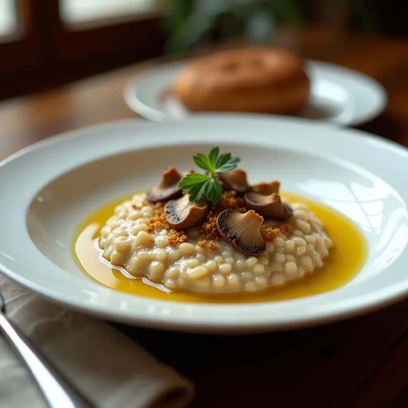 Risotto de Hongos Shiitake y Trigo Sarraceno: Receta Italiana Sin Gluten con Umami