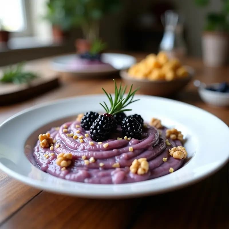Risotto de Moras y Arándanos Salvajes: Receta Gourmet en 30 Minutos con Toque Frutal