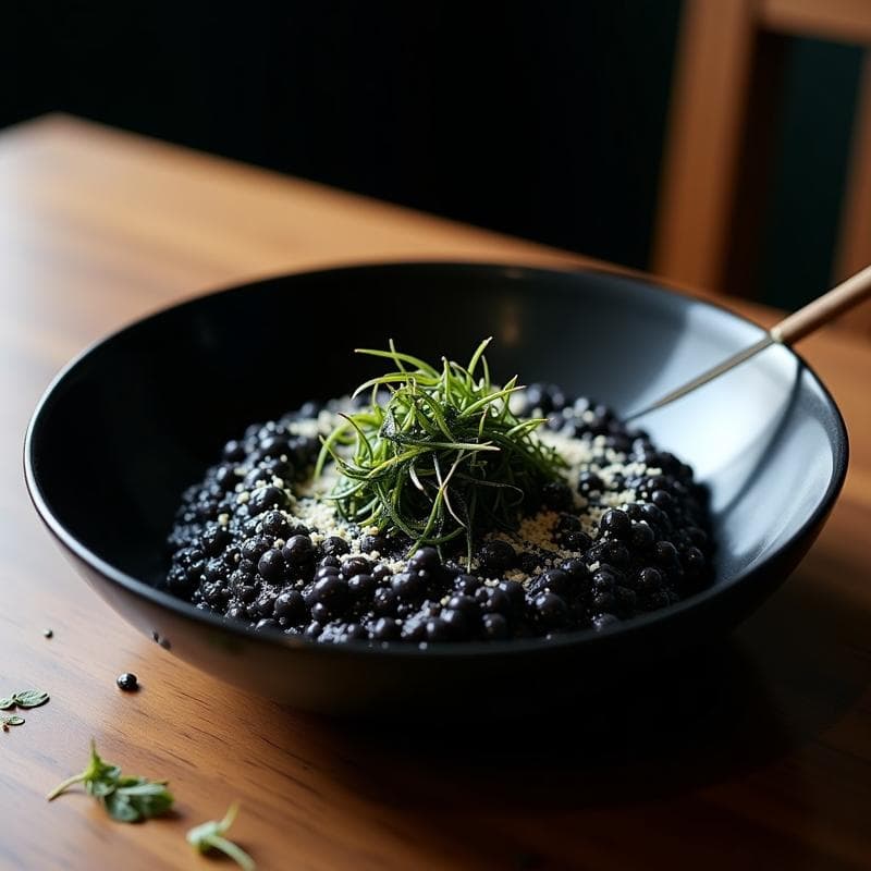 Risotto Negro con Algas Marinas: Receta en Thermomix con Toque Gourmet y Alto en Yodo