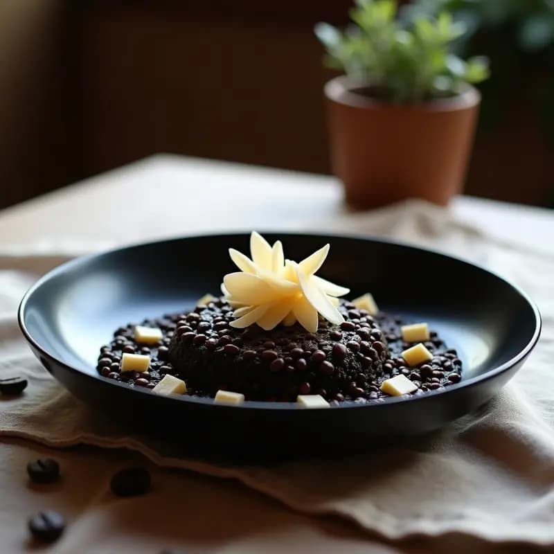 Risotto Negro Cafetero: Receta Colombiana con Café y Setas en 30 Minutos