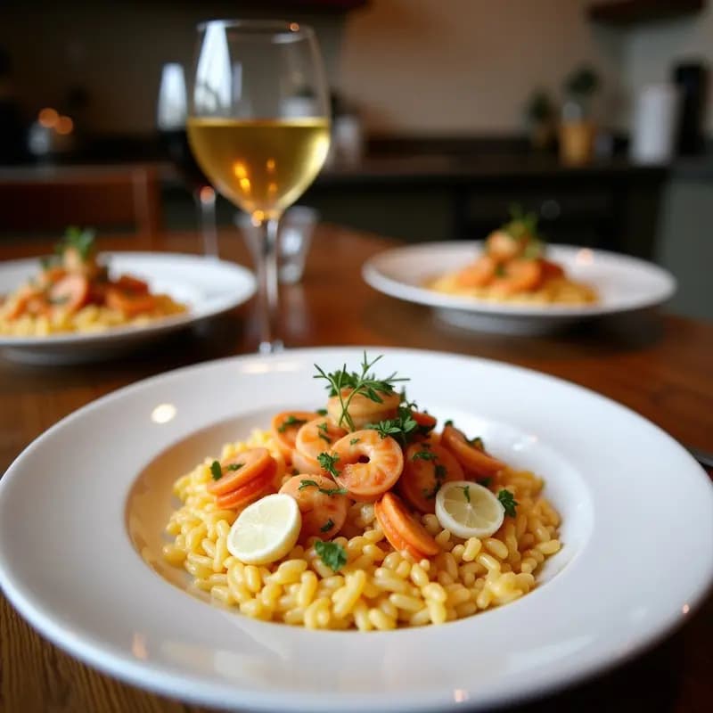 Risotto Negro con Calamares y Marisco: Receta Fácil y Elegante en 30 Minutos