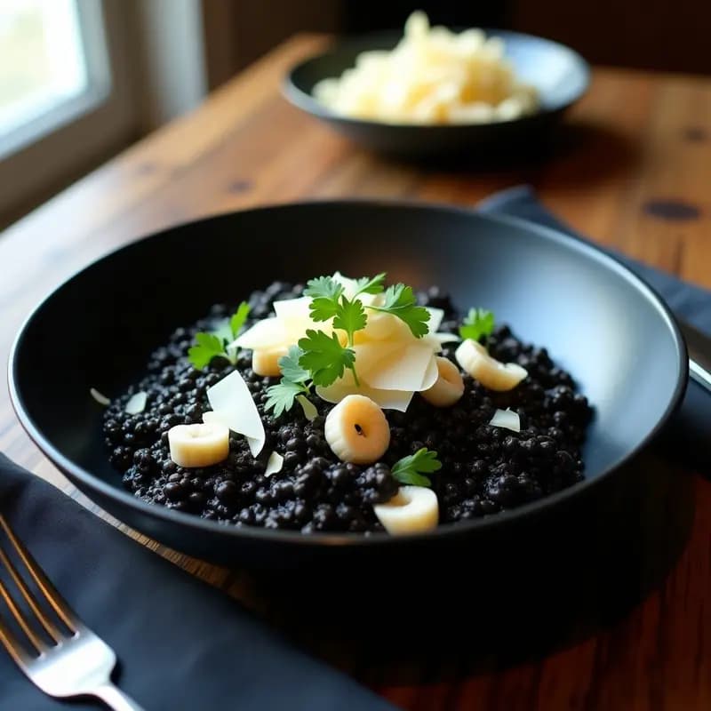Risotto Negro con Chipirones: Receta en Airfryer Sin Remordimientos