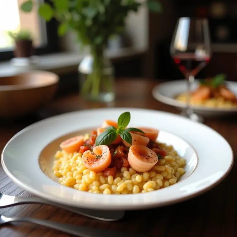 Risotto al Nero di Seppia con Tinta de Calamar: Receta Italiana Gourmet