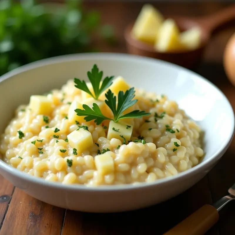 Risotto de Raíz de Apio y Perejil: Receta Cremosa y Depurativa en 30 Minutos