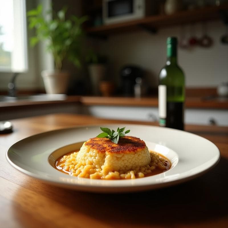 Risotto de Remolacha y Azafrán en Airfryer: Receta Crema Sin Lácteos y Rápida