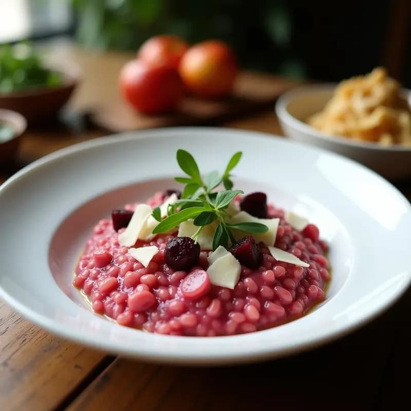 Risotto de Remolacha y Azafrán: Receta en Olla Superpuesta con Cocción Perfecta